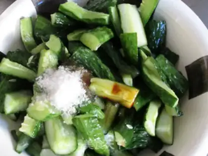 Make A one-night cucumber step 5