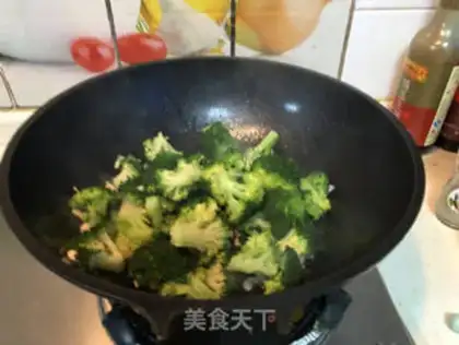 Make Chicken fried broccoli step 3