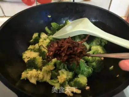 Make Chicken fried broccoli step 5