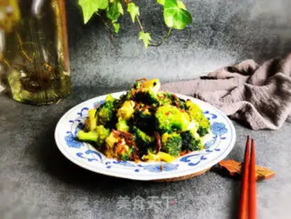 Make Chicken fried broccoli step 7