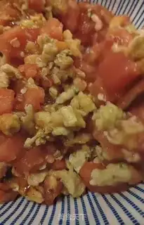 Make Tomato egg varnish step 7