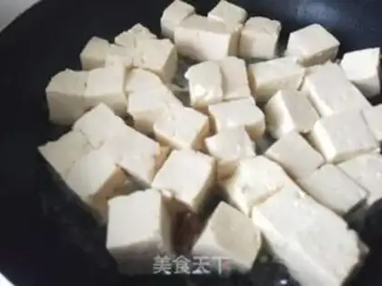 Make Red melon tofu step 1