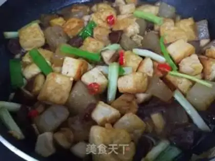 Make Red melon tofu step 8