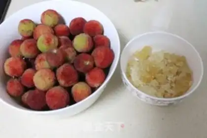 Make Ice cream and plum juice step 0