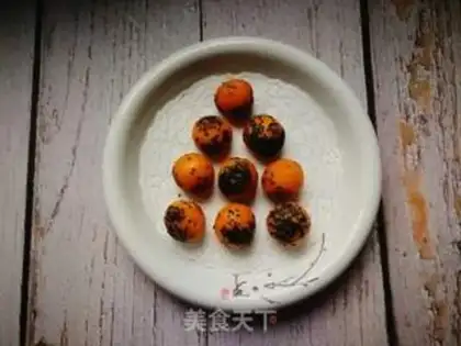 Make Black sesame potato pills step 11
