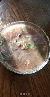 Make Black bean boar congee step 5