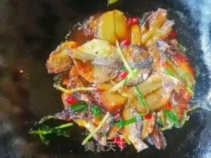 Make Red-burned fish dry step 4