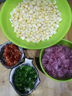 Make Meat and corn step 0