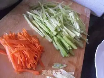 Make Celery carrots step 1