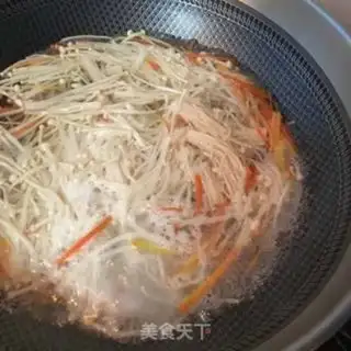 Make Gold-cracking mushroom spinach with sea cucumber step 7