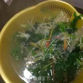 Make Gold-cracking mushroom spinach with sea cucumber step 10