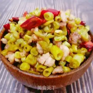Make Sour bean fried meat step 6