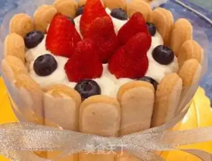 Make A simple birthday cake step 13