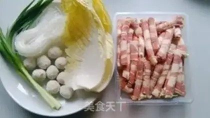 Make Beef fishball pan step 0
