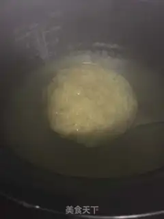 Make Red sugar rice congee step 5