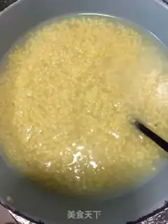 Make Red sugar rice congee step 6