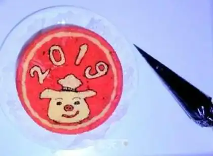 Make Pig cake step 24