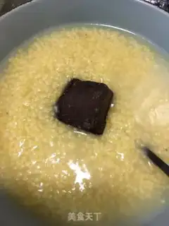 Make Red sugar rice congee step 8