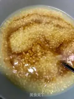 Make Red sugar rice congee step 10