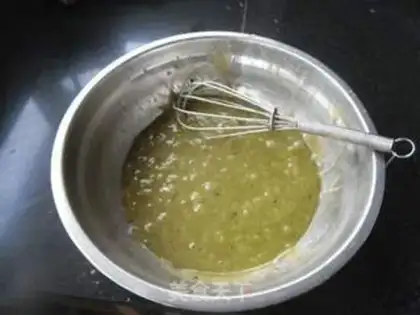 Make Green tea sesame cake step 2