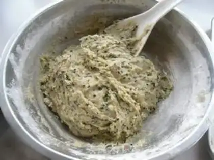 Make Green tea sesame cake step 4