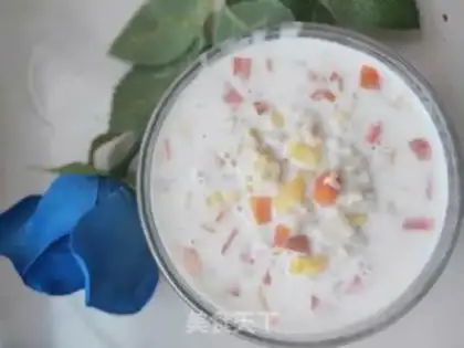 Make A melon carrot and a milk oatmeal step 7