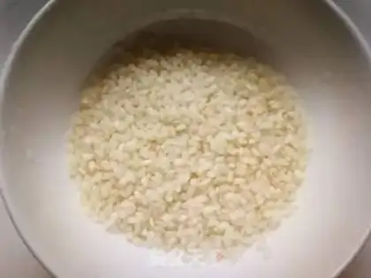 Make Cinnamon peanut rice congee step 2