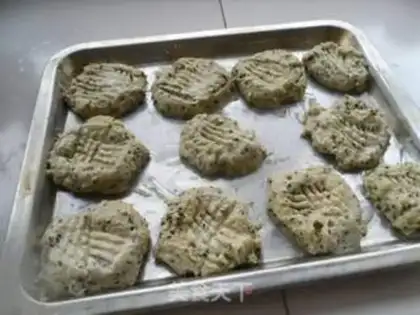 Make Green tea sesame cake step 6