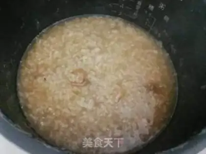 Make Cinnamon peanut rice congee step 5