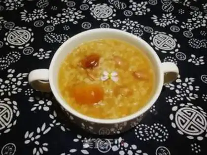 Make Cinnamon peanut rice congee step 6