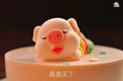 Make Piggy cheese mousse cake step 14