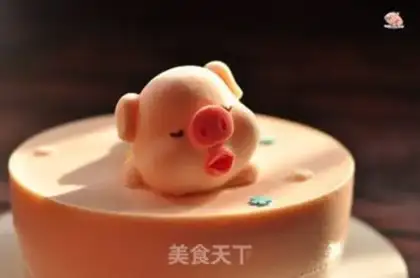 Make Piggy cheese mousse cake step 15