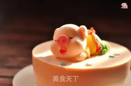 Make Piggy cheese mousse cake step 17