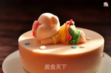 Make Piggy cheese mousse cake step 18