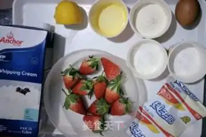 Make Cream strawberry step 0
