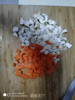 Make Egg fried rice step 1