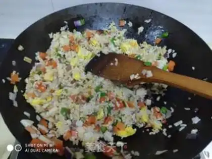 Make Egg fried rice step 9