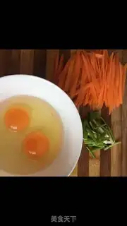Make Carrots fried eggs step 0