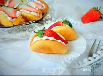 Make Cream strawberry step 25