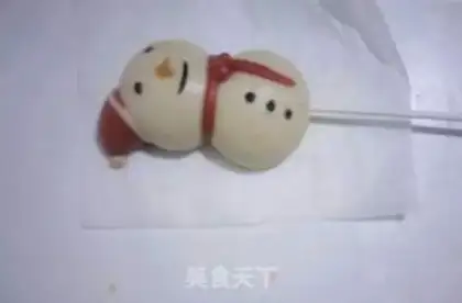 Make Snowman lollipop buns step 17