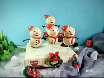 Make Snowman lollipop buns step 20