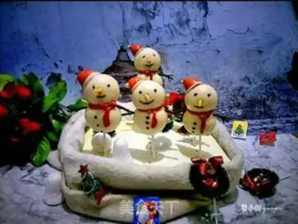 Make Snowman lollipop buns step 21