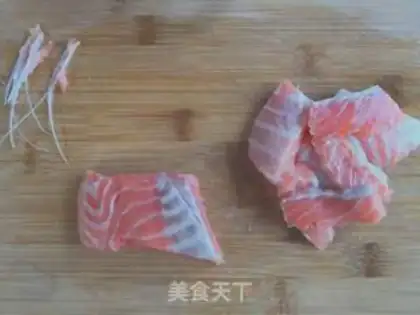 Make Burn the salmon step 1