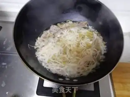 Make A simple sour, fat cow step 6