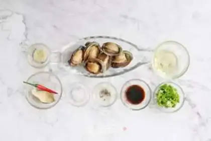 Make Chan Pisce steams the abalone step 0