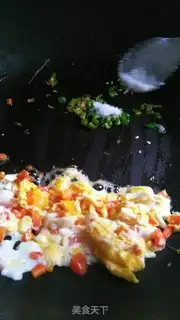 Make Cream pepper and egg fried rice step 3