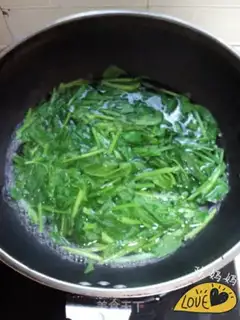 Make Spinach plattered clams step 3