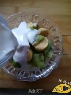 Make Big fruit sour milk step 4