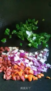 Make Five-colored rice step 2