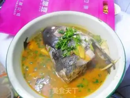 Make Sour fish head step 12